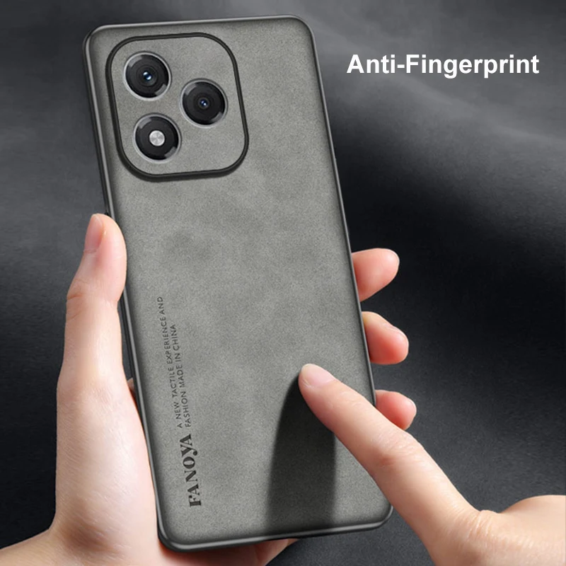Para Honor 400 Lite 5G funda de lujo de cuero PU funda de teléfono para Honor400 Lite contraportada de silicona mate a prueba de golpes protección completa - imagen 5