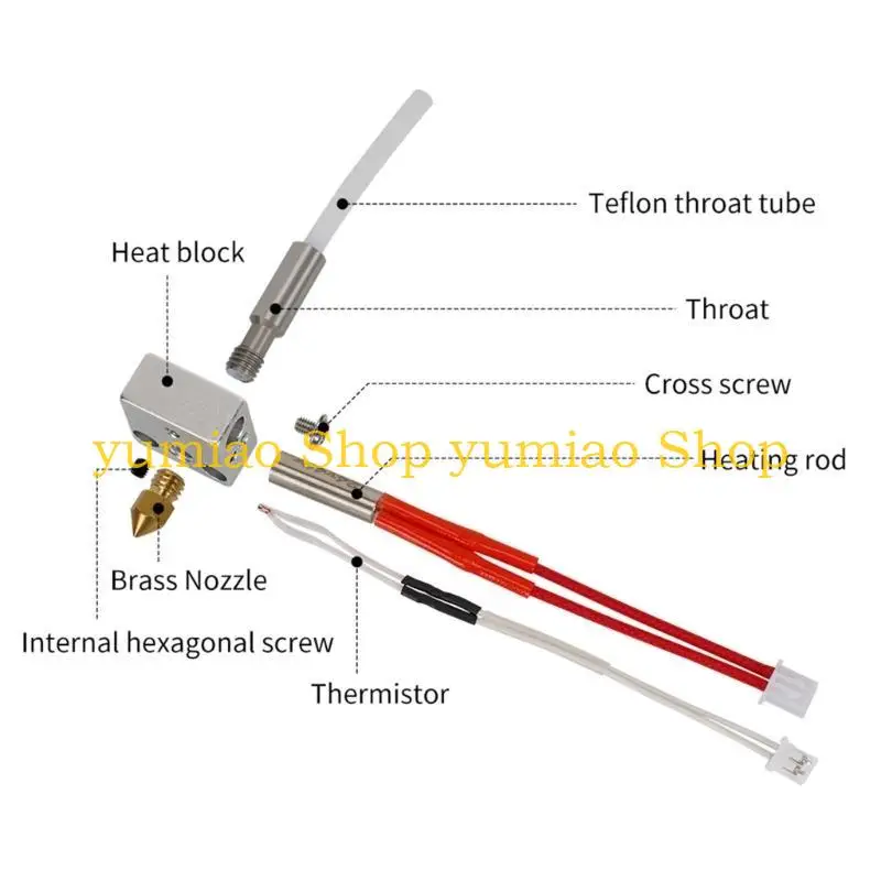 587b para Neptuno 3 boquillas Hotend impresión 0.4 mm para Neptuno 3Pro/3PLUS - imagen 2