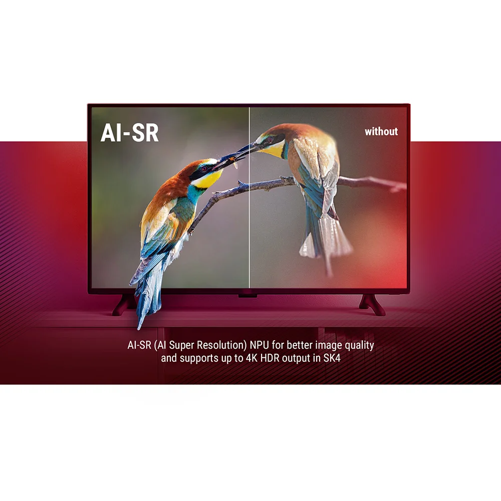 Caja de TV inteligente Original UGOOS SK4 TV Media S905X5M-J Quad core ARM Cortex-A55 LPDDR4 4GB 64GB EMMC BT5.4 RJ45 LAN SET TOP BOX - imagen 5