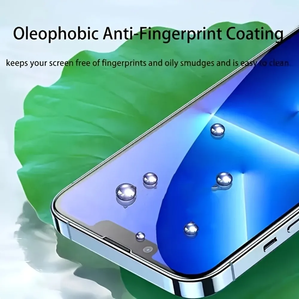 4Pcs Full Cover Tempered Glass for iPhone 17 16 15 14 Pro Max 16e Air 15 14 Plus 13 12 11 Pro XR XS High Clear Screen Protector - imagen 5