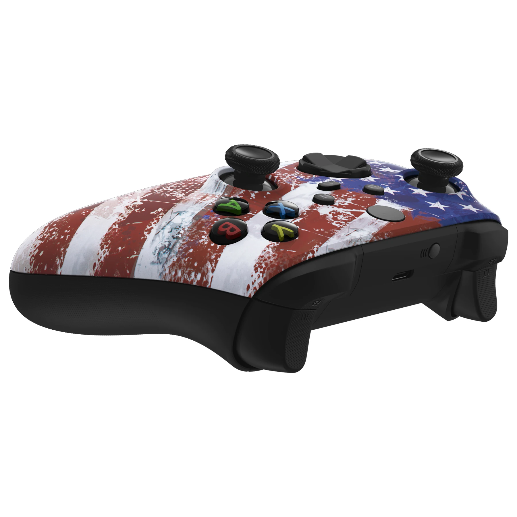 eXtremeRate Soft Touch Grip Carcasa frontal Placa frontal para controlador Xbox Series X/S (Xbox Core) - Serie Flag - imagen 5