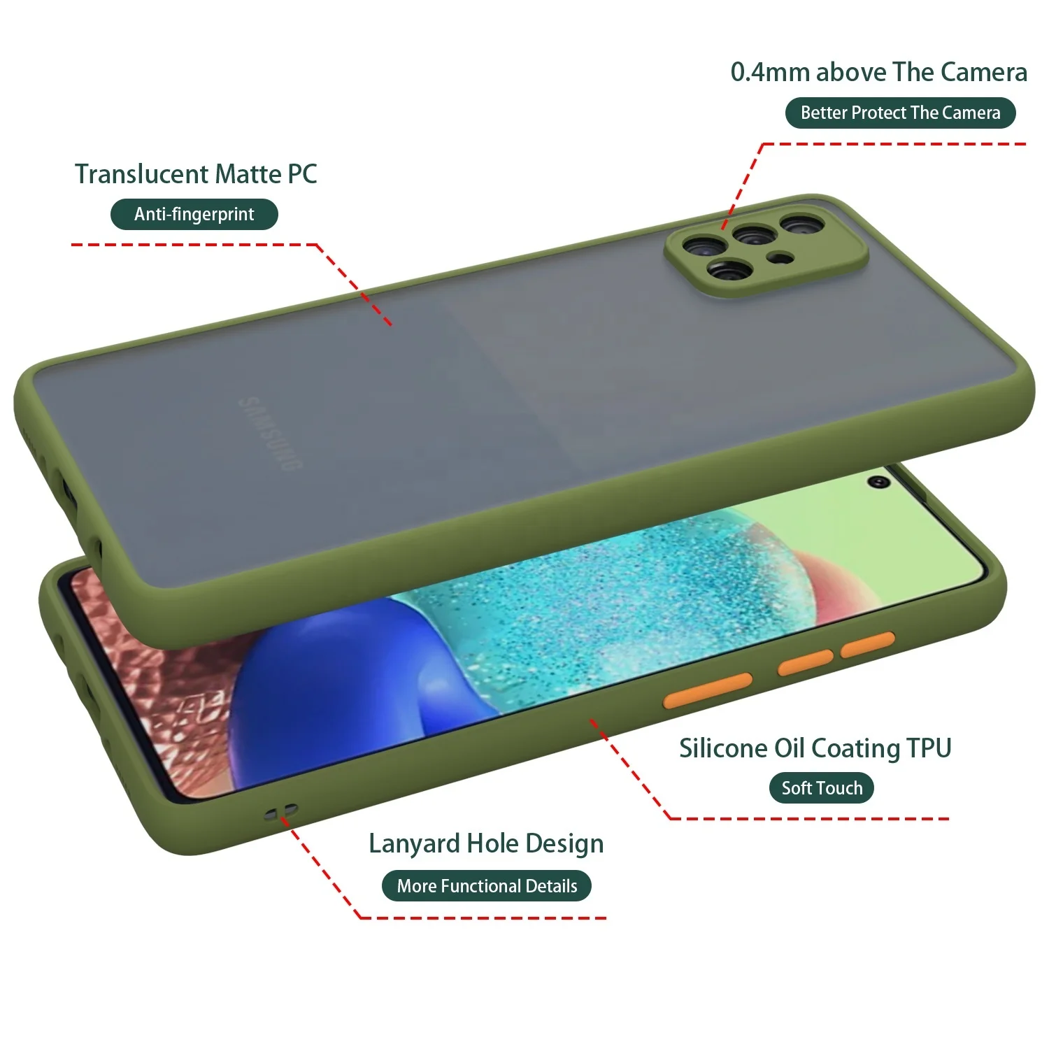 Funda translúcida mate para teléfono Samsung Galaxy S10 Plus S20 FE S20 Ultra S21 S22 S9 S8 Note 10 Plus 20 10 9 8 - imagen 4