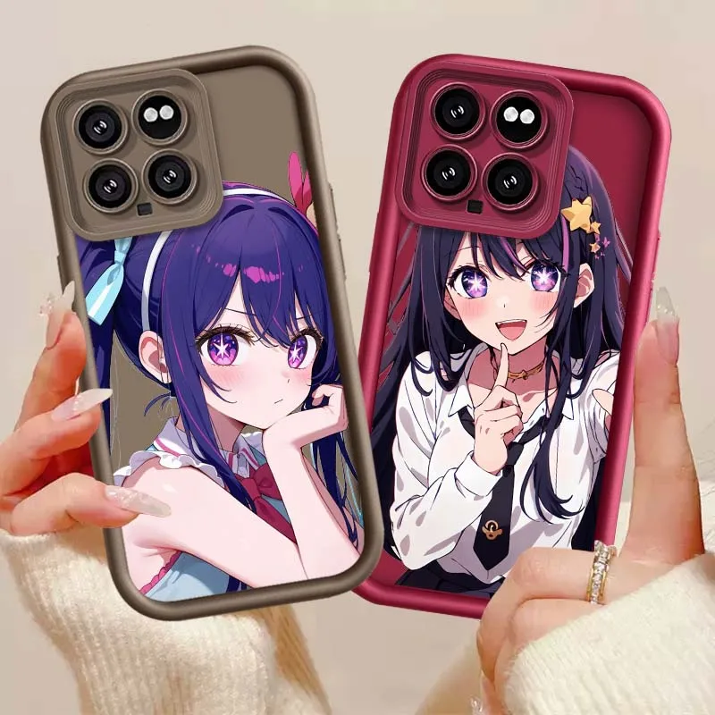 Chica de Anime Hoshino para Xiaomi Mi 17 15 14 13 12 11 12T 13T 14T Pro Max Lite NE 5G funda de teléfono con escalera de ojos - imagen 2