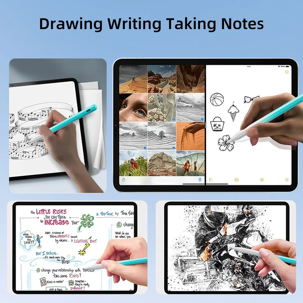 Lápiz óptico para Apple iPad Palm Rejection Power Display para iPad lápiz accesorios 2022 2021 2020 2019 2018 Pro Air Mini Stylus - imagen 5