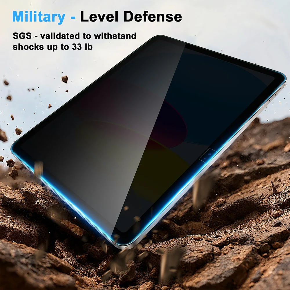 Protector de pantalla de privacidad para iPad A16 9. a 10. a generación Pro 13 11 M5 M4 12,9 vidrio templado para iPad Air 6 5 4 3 Mini 6 7 10,2 - imagen 4