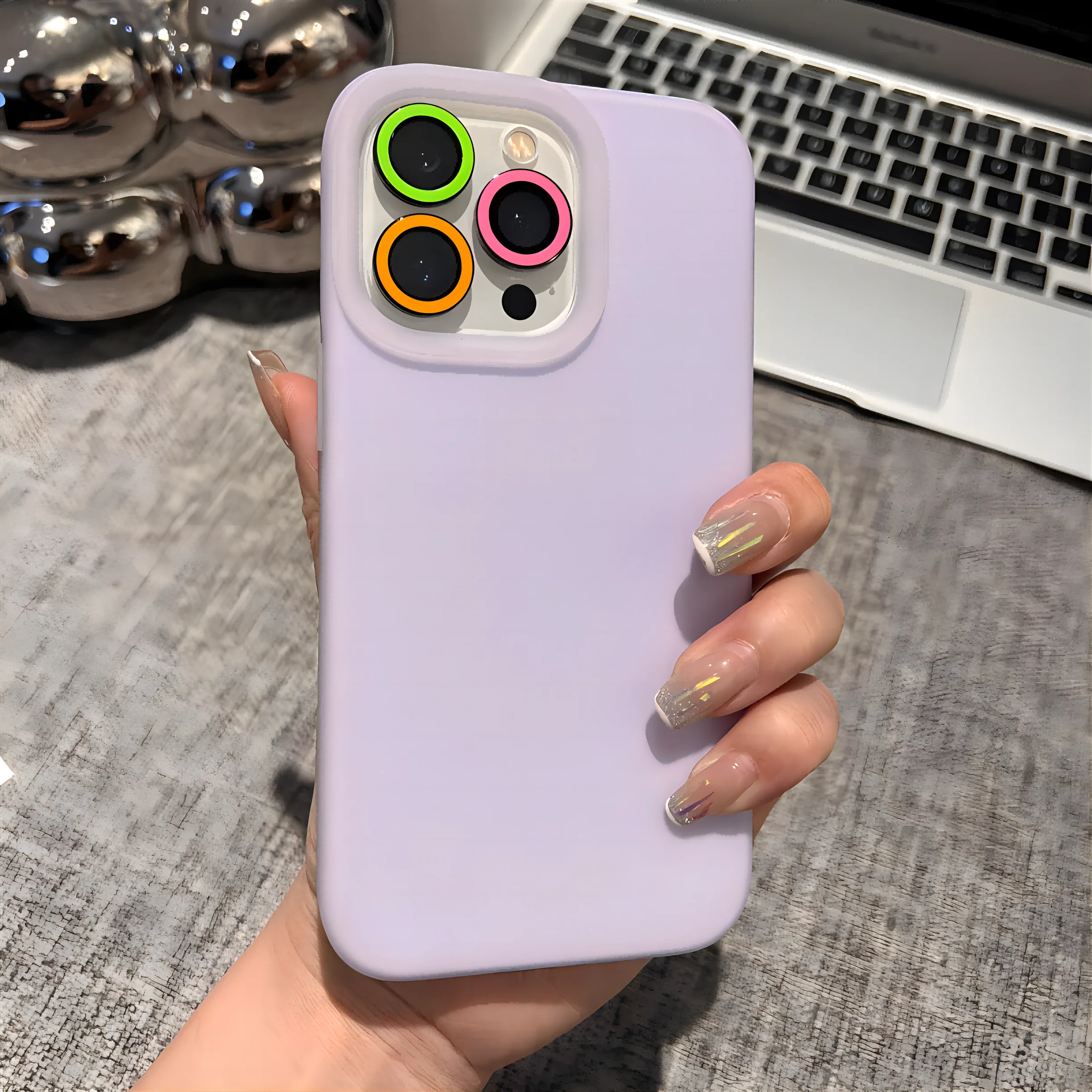 Protector de lente de cámara luminoso para IPhone, anillo de cristal para Iphone 12, 13, 14 Pro Max, 15 Plus, 15Pro Max, 11Pro, tapa brillante, 2-3 piezas - imagen 4