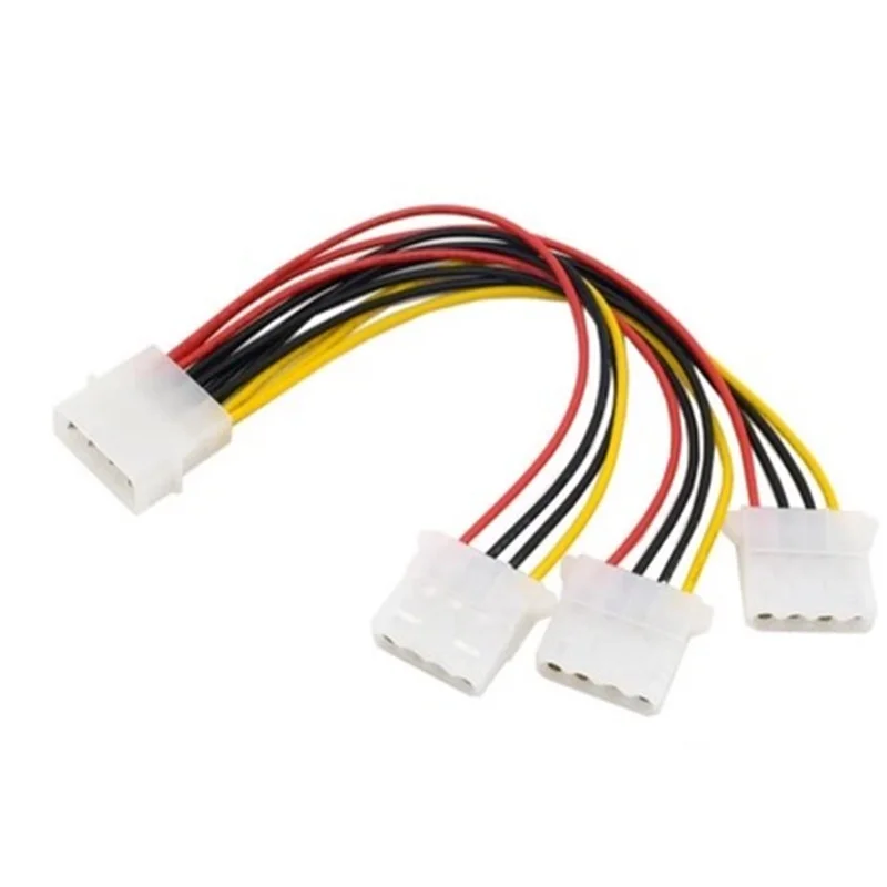 IDE 4 pines a doble 4 pines IDE Y Splitter Cable de extensión de fuente de alimentación de disco duro 18 cm - imagen 5