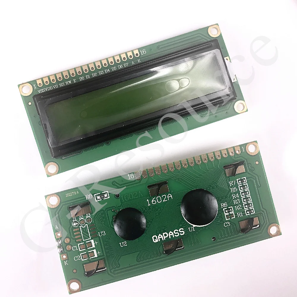 (1 uds) LCM1602A LCD azul-amarillo 5V/3,3 V gráficos de matriz de puntos módulo de visualización de caracteres 16X2 - imagen 4