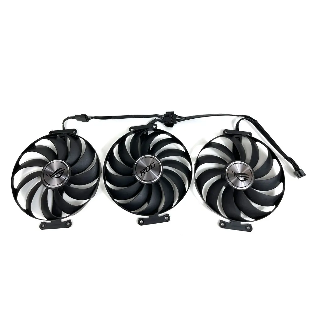 1 Juego de ventilador GPU ROG-STRIX-RTX 3060 TI, 3070 TI, para ASUS ROG-STRIX-RTX 3060 TI, 3070, 3070 TI, 3080, 3090, ventilador de refrigeración para tarjeta de vídeo - imagen 4
