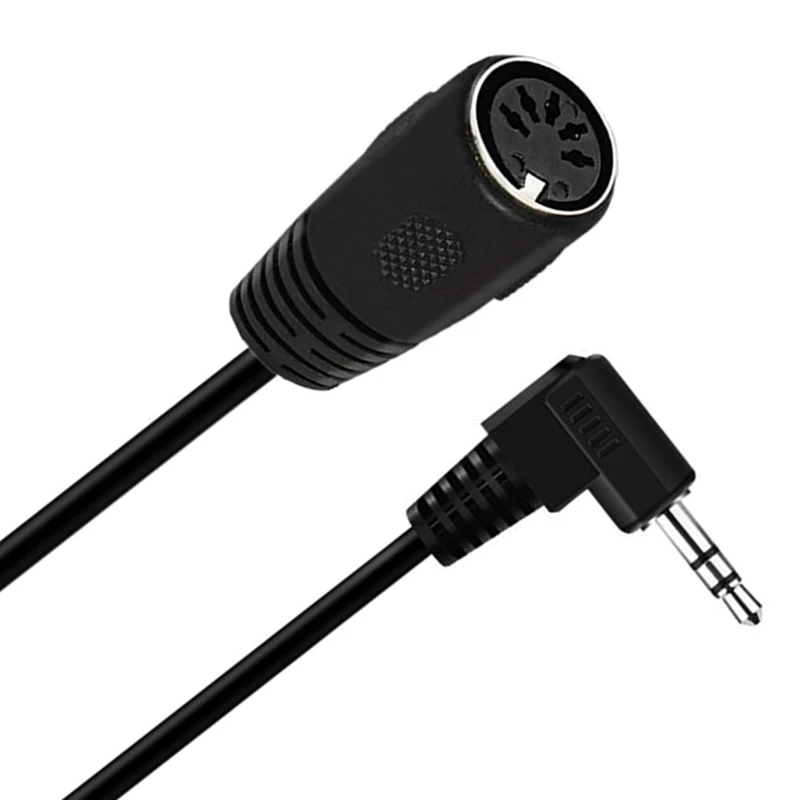 Cable MIDI DIN 5P de 5 pines, conector macho a hembra a Jack estéreo macho de 3,5mm, máquina de conexión de Cable de Audio, reproductor de CD, VCR - imagen 4