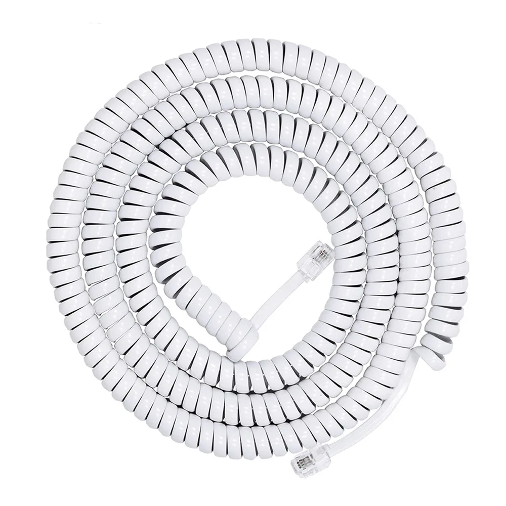 Cable de teléfono fijo sin bobina, auricular telefónico fijo, Cable de línea RJ11 RJ9, accesorio telefónico RJ9 4P4C, 2m/3m