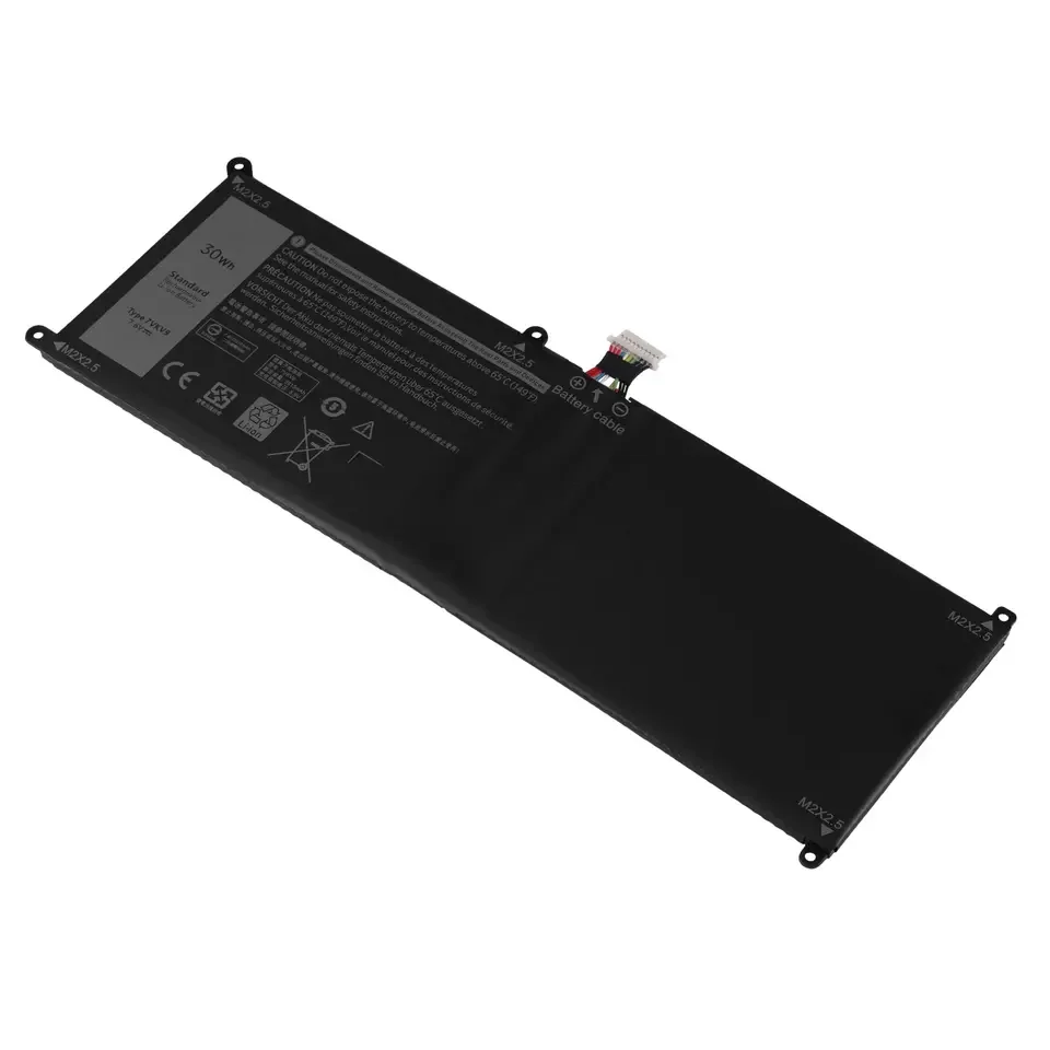7VKV9 batería de ordenador portátil baterías de iones de litio 7,6 V 30Wh 2 celdas 4500mAh para DELL XPS 12 9250 Latitude 12 7275 - imagen 4