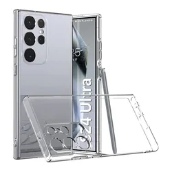 Funda Silicona Transparente Samsung Galaxy S24 Ultra S25 Antigolpes