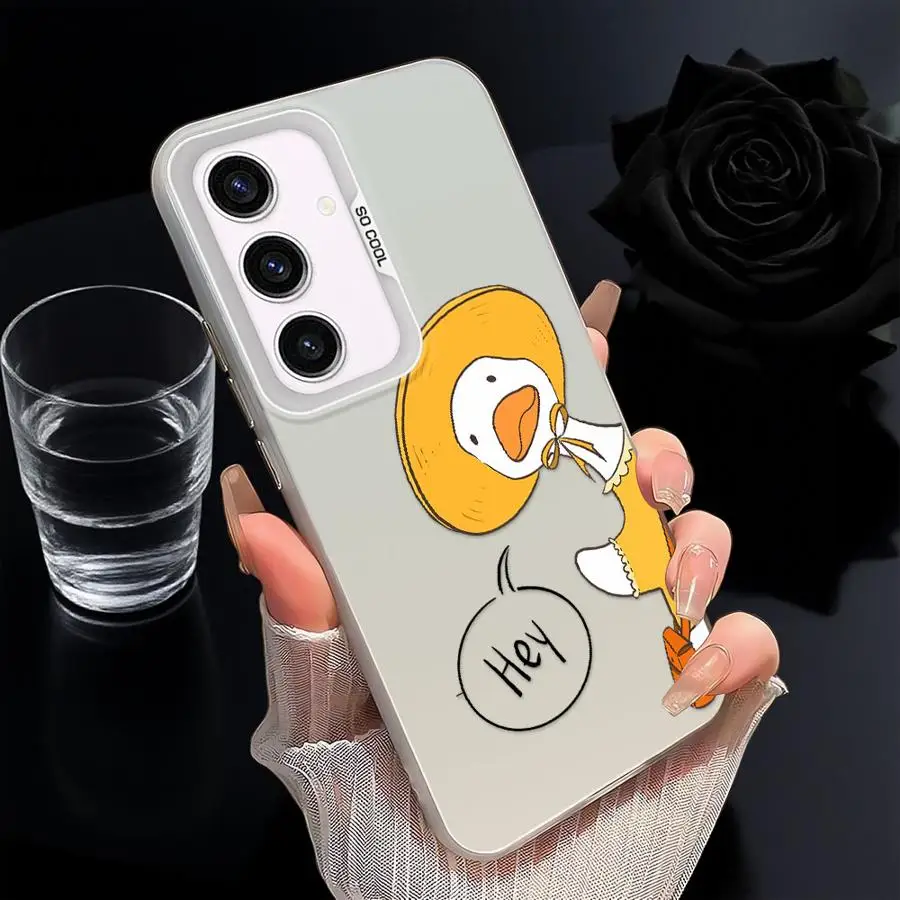 Funda trasera de teléfono para Xiaomi Poco C51 F3 GT C50 X3 Pro X5 F4 X3 NFC lindo pato de dibujos animados - imagen 5