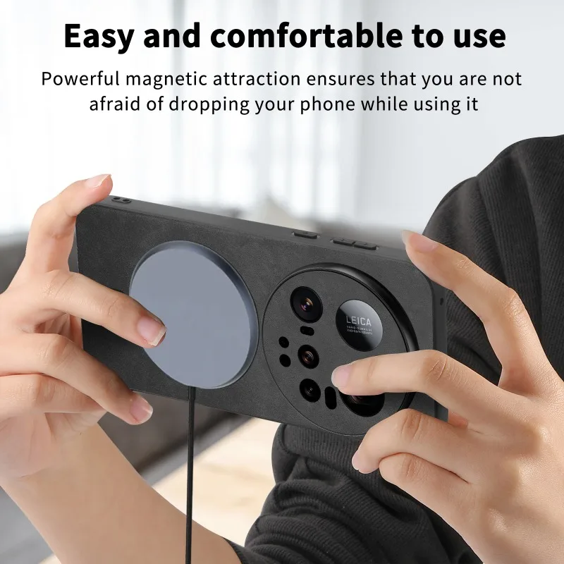 Para Xiaomi 15 Ultra cuero de lujo para Magsafe funda de teléfono con carga inalámbrica magnética para Xiaomi Mi 15 Ultra parachoques a prueba de golpes - imagen 5