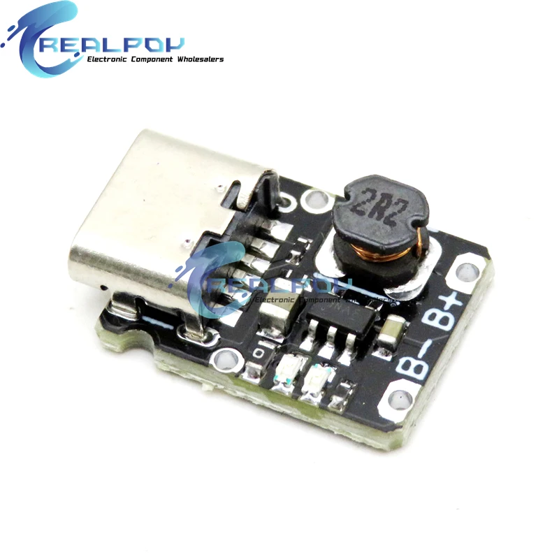 Mini batería de litio Módulo de carga y descarga integrado con refuerzo de salida de 5 V 18650 tipo C con protección - imagen 4