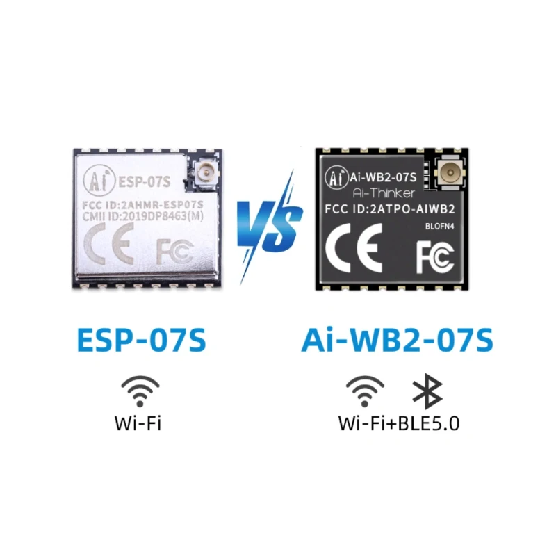 ESP-07S ESP8266 puerto serie a WIFI modelo Ai-WB2-07S WiFi Bluetooth BLE 2 en 1 módulo de comunicación electrónica inalámbrica - imagen 3