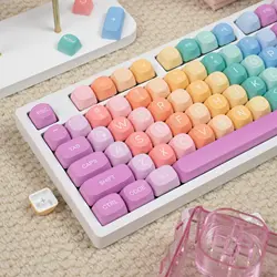 Keycaps MOA PBT Arcoíris Sublimadas para Teclado Mecánico