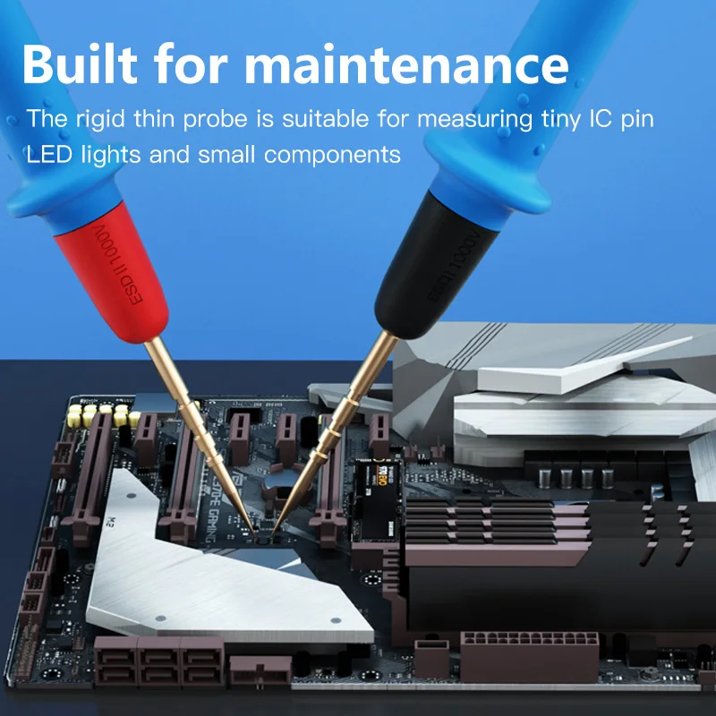 MaAnt P22A 20A cables de prueba de superconducción universales, alta dureza, resistencia a altas temperaturas, multímetro de punta Extra, sonda Stylus - imagen 2