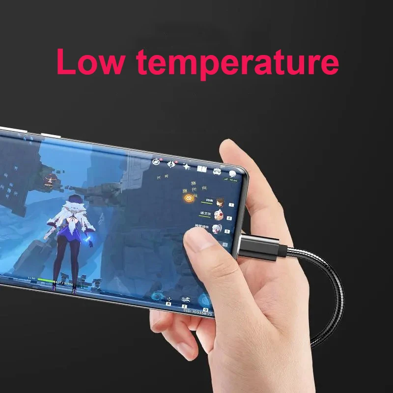 Cable de datos de carga tipo C, Cable Micro USB de Metal trenzado, 66W, 6A, para Xiaomi 13, K50, K60, Huawei, Samsung S3, S6, S7, teléfono Android - imagen 5