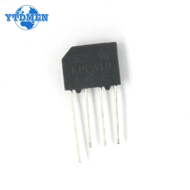 5 uds rectificadores KBP310 puente rectificador diodo 3A 1000V componente electrónico - imagen 2