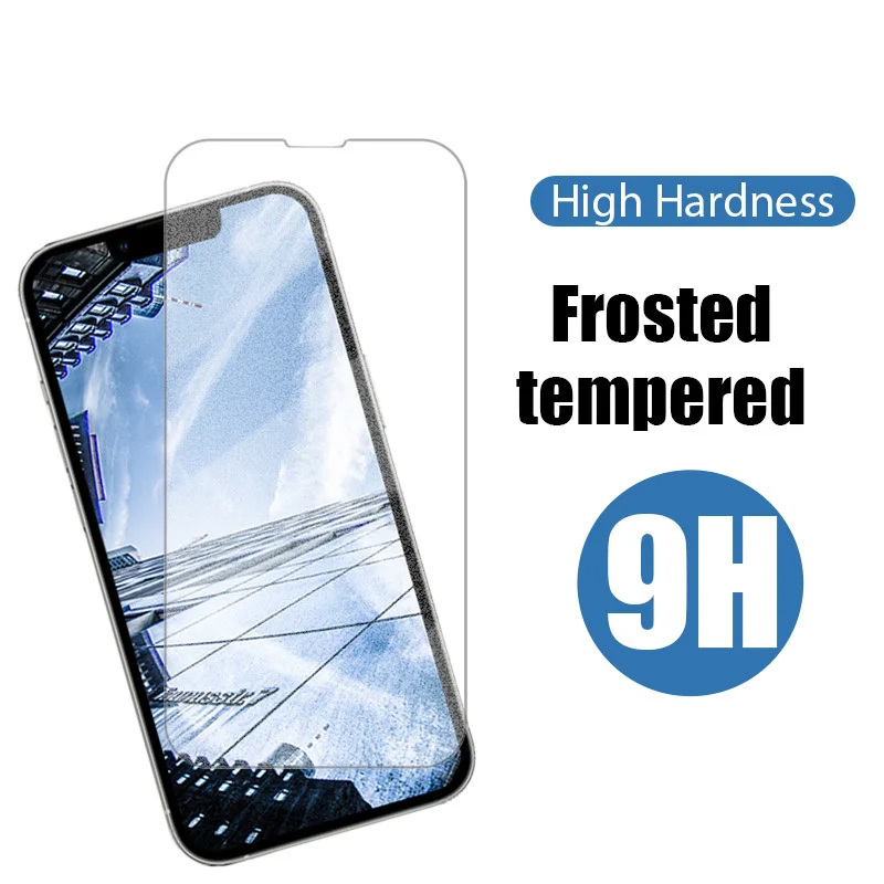 Vidrio Templado esmerilado para iphone 13 12 pro max 13 mini 12 mini vidrio protector esmerilado para iphone 7 8 plus x xs xr xs max - imagen 2
