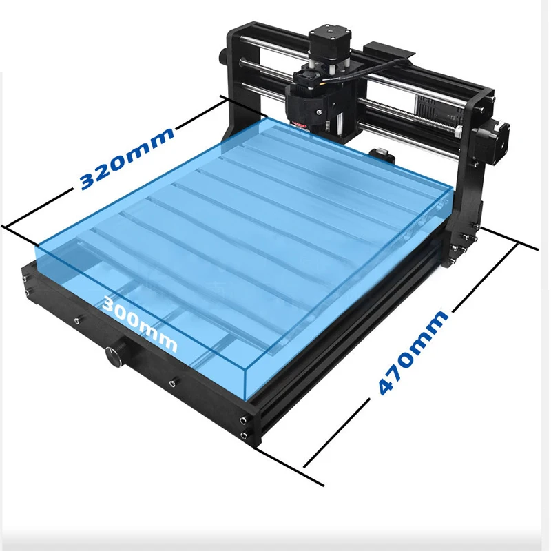 Kit de extensión de eje Y CNC 3018, extensión de mesa de MDF de aluminio con ranura en T 3040, carenado de aluminio Compatible con CNC 3018pro - imagen 4