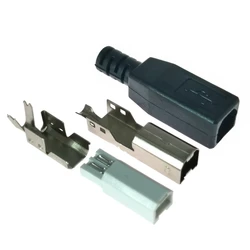 Carcasa Conector USB-B Macho PVC para Impresora – Accesorio DIY
