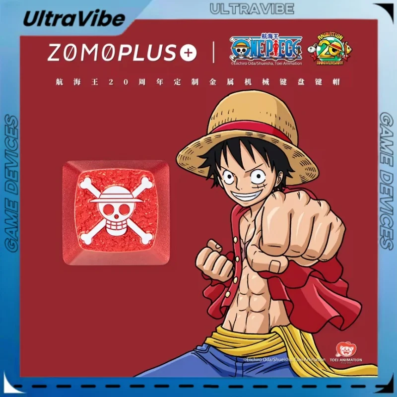 Zomoplus-teclas de Metal personalizadas de una pieza, accesorios de teclado mecánico personalizados originales, Luffy Zoro - imagen 2