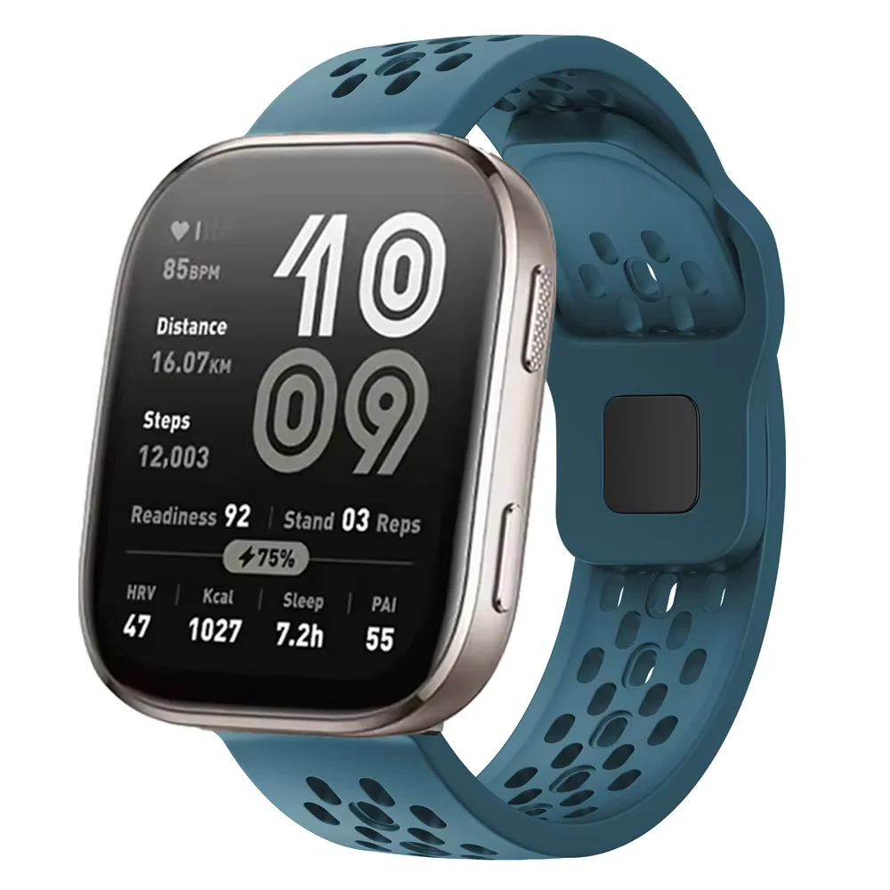 Correa deportiva de silicona para Amazfit Active/Active 2, pulsera de 20 a 22mm para Amazfit Balance 2/Bip 6 5 3 3Pro/GTR4 3/GTS 3 4 Mini - imagen 2