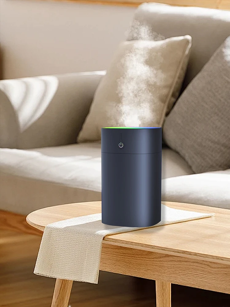 Pequeño humidificador de taza de luz de color cuadrado, puede cambiar la forma de pulverización, pequeño humidificador portátil, adecuado para escritorio/coche - imagen 3