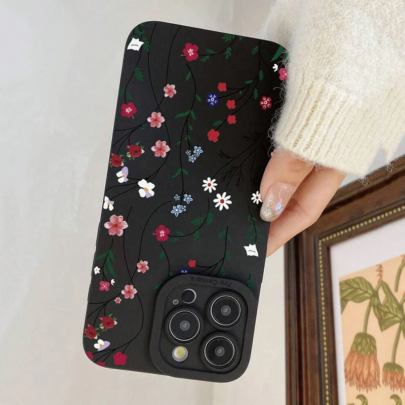 Funda de teléfono con patrón Floral Retro para Xiaomi Redmi 13, 12, 12C, 13C, 14C, Redmi Note 14, 13, 12 Pro Plus, 5G, 12S, 11, 10, funda de silicona suave - imagen 4