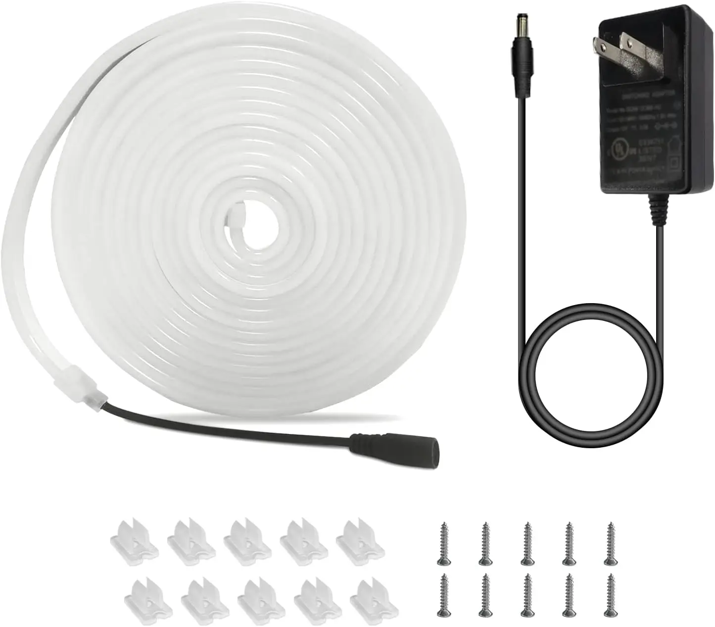 Cuerda de luz LED de neón de 10M, 120LED por M ,IP67, 24V, difusor flexible, silicona impermeable cortable y flexible, para letrero personalizado, decoración - imagen 3