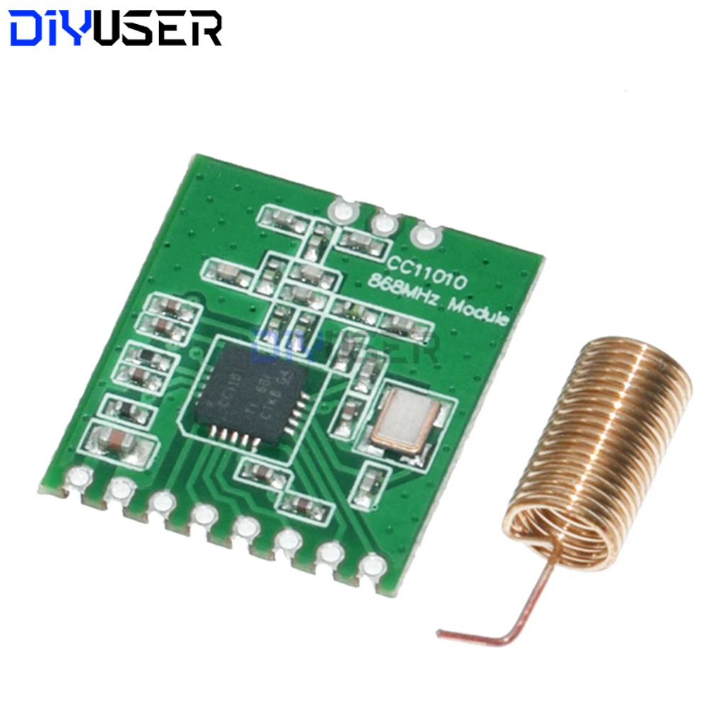 Módulo inalámbrico CC1101, antena de transmisión de larga distancia, interfaz SPI de 868MHZ, baja potencia M115 para FSK GFSK ASK OOK MSK de 64 bytes - imagen 4