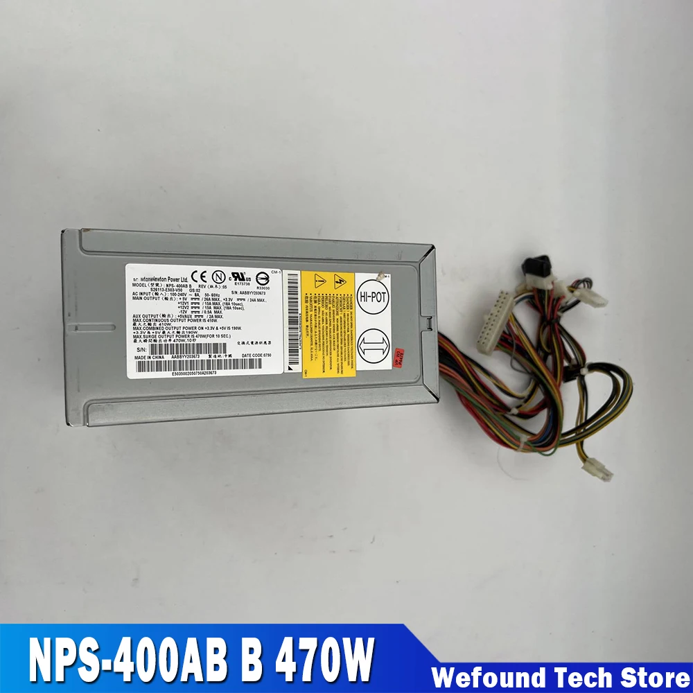 Fuente de alimentación para S26113-E503-V50 Alta calidad Totalmente probada Envío rápido NPS-400AB B 470W - imagen 2
