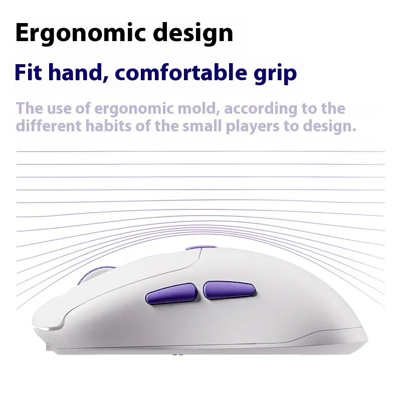 Ratón Akko Pulse01 8k inalámbrico ligero PAW3950 modo Tri 30000dpi ratón para juegos para Pc de oficina accesorios de juego regalo personalizado - imagen 5