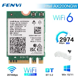 Adaptador M.2 a PCIe para WiFi 6 AX200/9260NGW AX210 - Bluetooth 5.3
