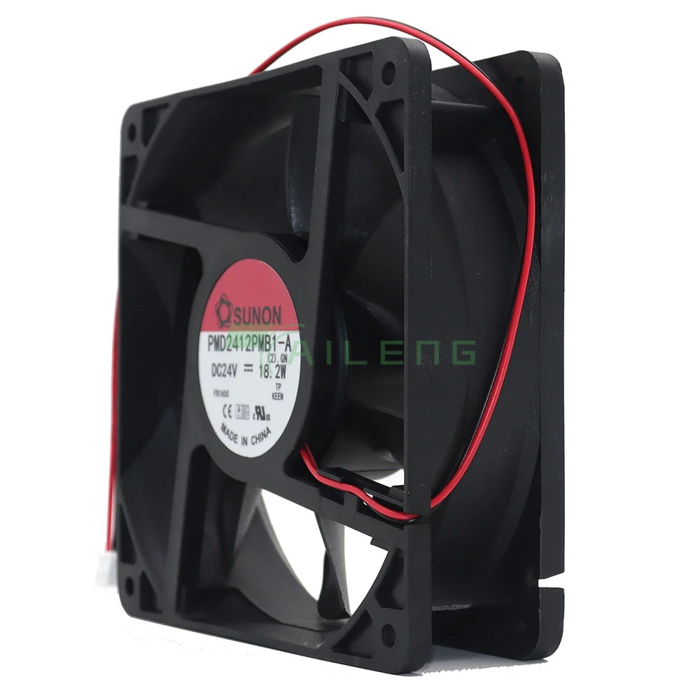 Nuevo para PMD2412PMB1-A 12038 120mm 24v ventilador de refrigeración de doble rodamiento de bolas 120*120*38MM - imagen 2