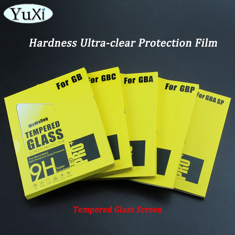 1 unidad de vidrio templado antiarañazos para Gameboy Color GBC para Gameboy Advance GBA SP GB GBP consola de juegos película protectora de pantalla - imagen 2