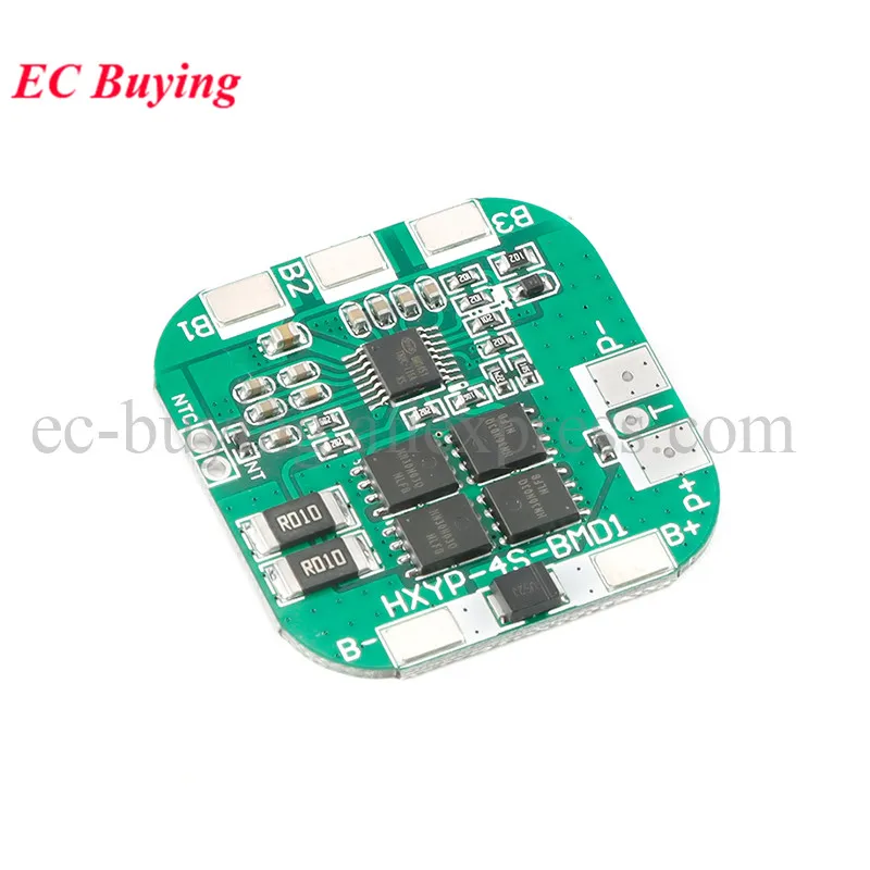4S 14,8 V 16,8 V 20A pico Li-ion 4 BMS PCM Placa de protección de batería BMS PCM para batería de litio LicoO2 Limn2O4 18650 Li - imagen 2
