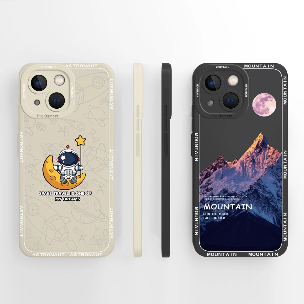 Funda de teléfono para iPhone 14 Pro Max Plus bonita funda trasera de silicona con protección de flores para iPhone14 14ProMax 14Plus Fundas Coque - imagen 2