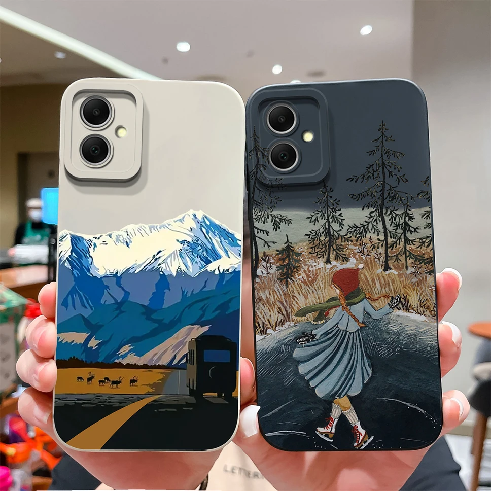 Funda protectora de silicona líquida para Samsung Galaxy A06, bonita y suave, A la moda - imagen 2