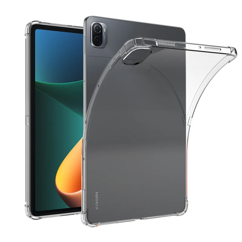 Funda de silicona TPU para Xiaomi MiPad 5 Pro, 2021, suave, anticaída, cuatro airbags, tableta, Mi Pad 5, Mipad5, 5Pro, 4 Plus, 3, 2