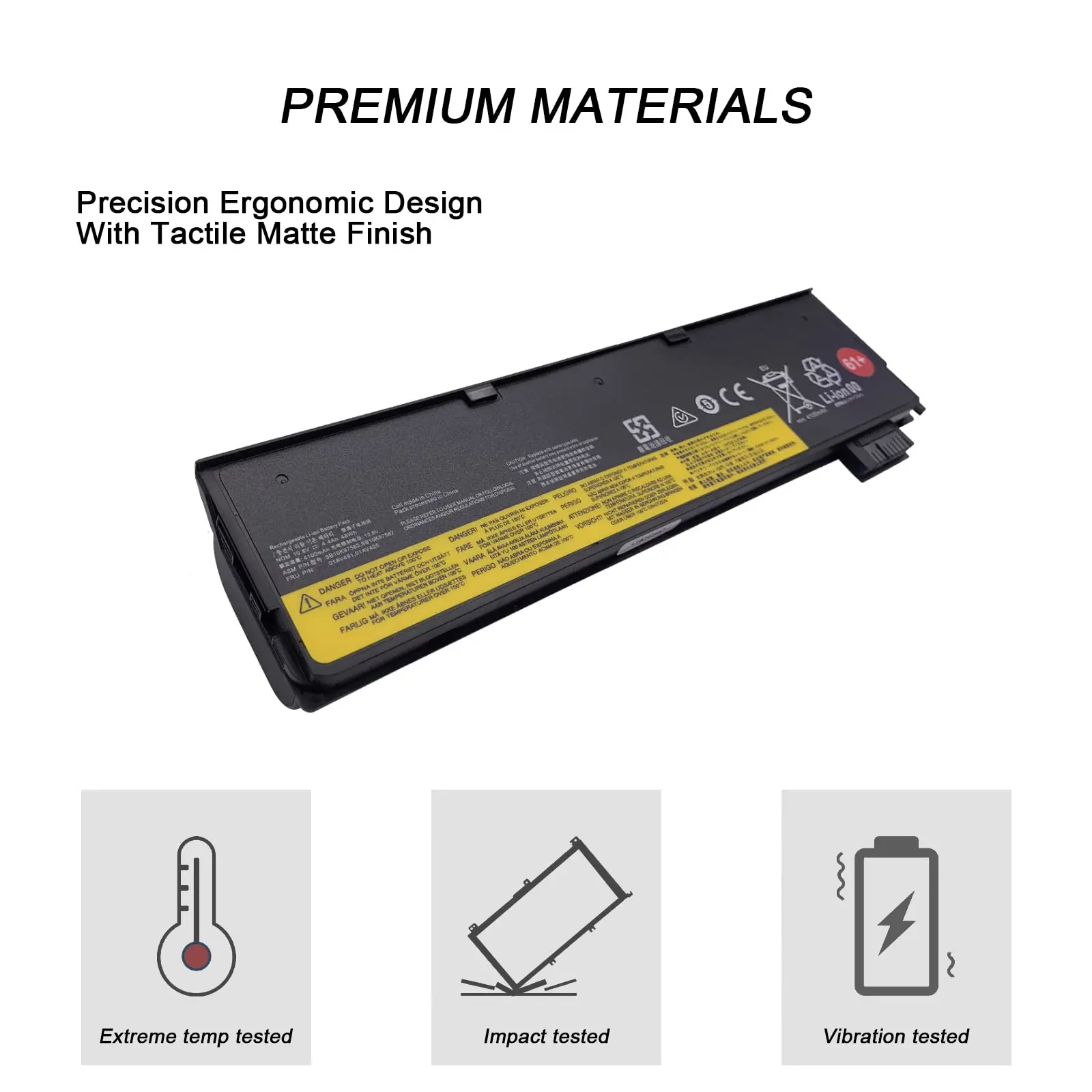 01AV425 61 + batería de repuesto para ordenador portátil, para Lenovo ThinkPad T470, T570, T480, T580, A475, P51S, P52S, TP25 Series 01AV491, SB10K97582 - imagen 3