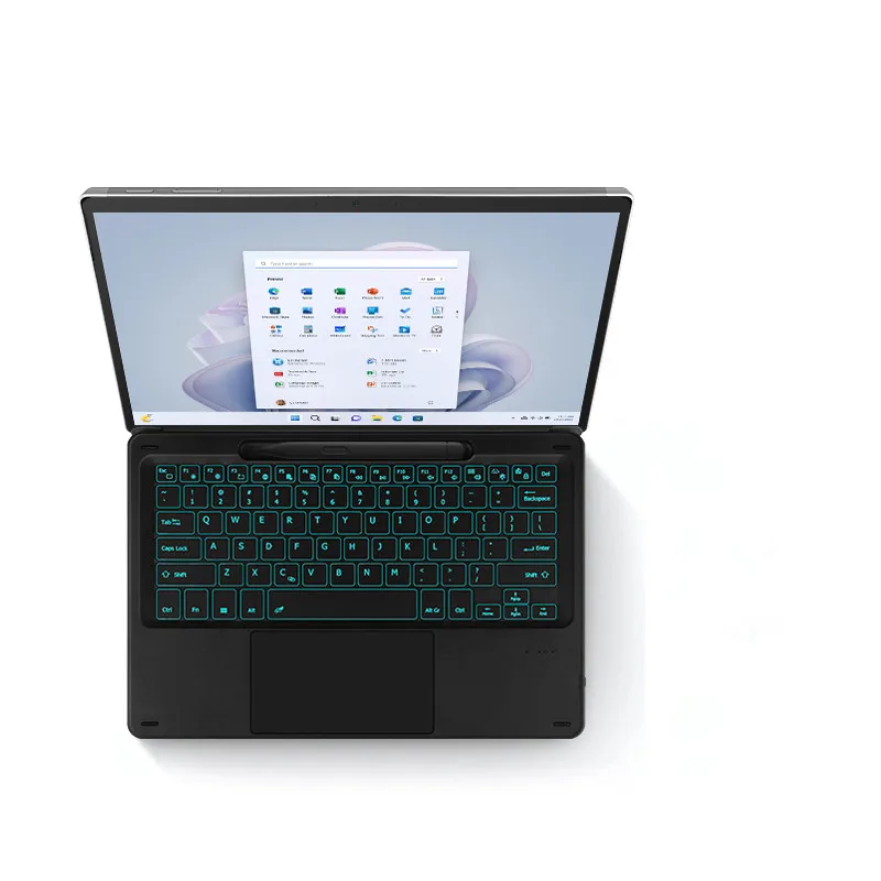 Teclado retroiluminado HUWEI para Microsoft Surface Pro 8 9 X Pro8 pro9 Pro x 13 "Tablet español portugués árabe francés teclado táctil - imagen 4