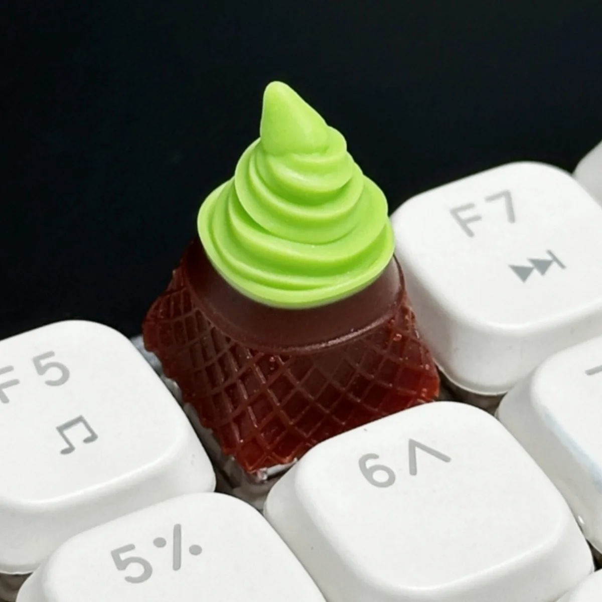 Teclas de helado 3D, teclas Kawaii ESC, teclas de teclado mecánico de eje transversal, accesorios de juego de oficina, regalo para Amiga - imagen 4