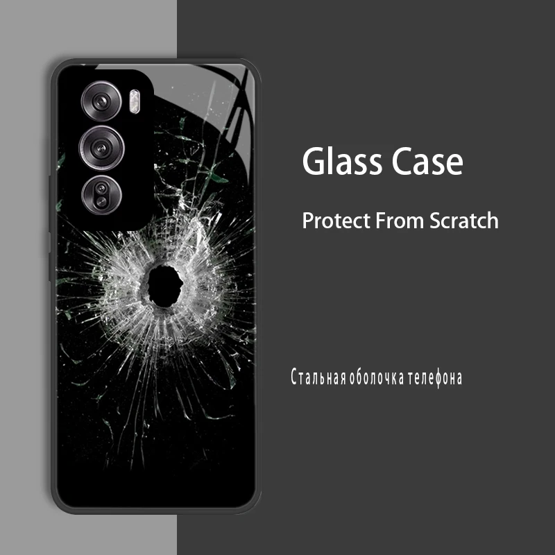 Para OPPO Reno12 Reno 12 Pro funda de vidrio templado duro a prueba de golpes Coque parachoques para OPPO Reno12F pro 5G Global Protect - imagen 4