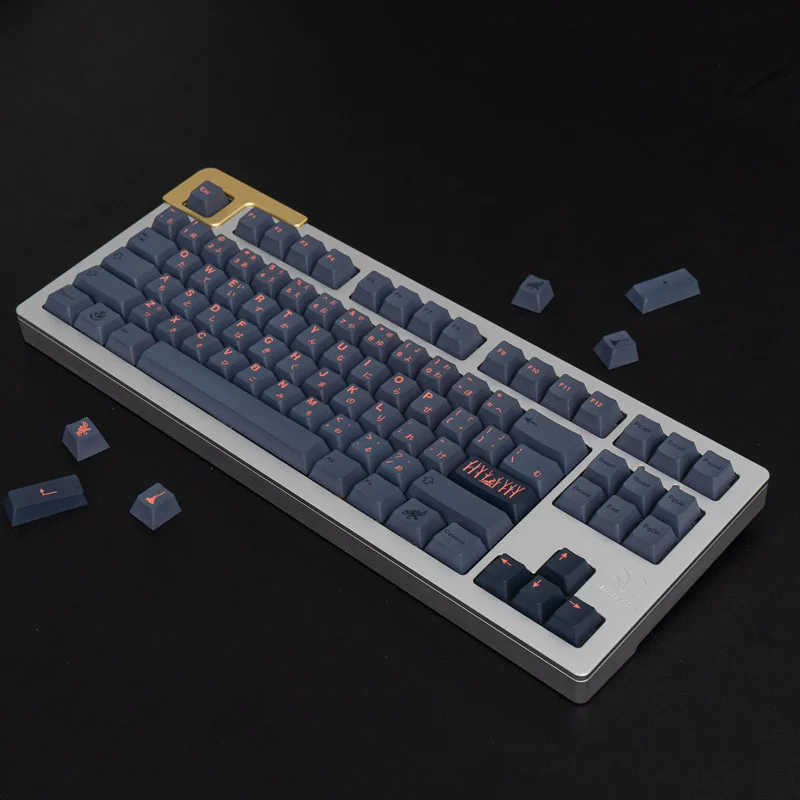 Gmk 130 teclas Cherry Profile Pbt Keycap Dye-Sub teclas de personalidad personalizadas en inglés para teclado mecánico 61/64/68/75/84 - imagen 5