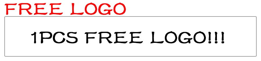 Un letrero de logotipo gratuito con letras rojas