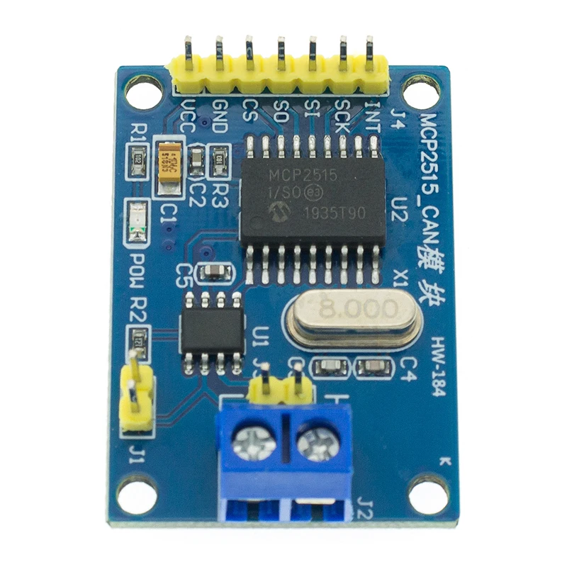 Módulo de bus CAN MCP2515, receptor SPI TJA1050 para controlador ARM 51 MCU - imagen 5